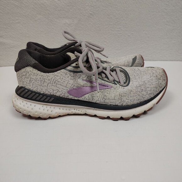 Brooks Adrenaline GTS 20 Running Shoes Womens 6.5 Gray Purple - Picture 4 of 12